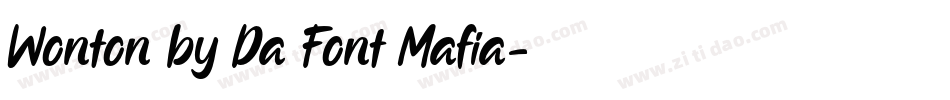 Wonton by Da Font Mafia字体转换